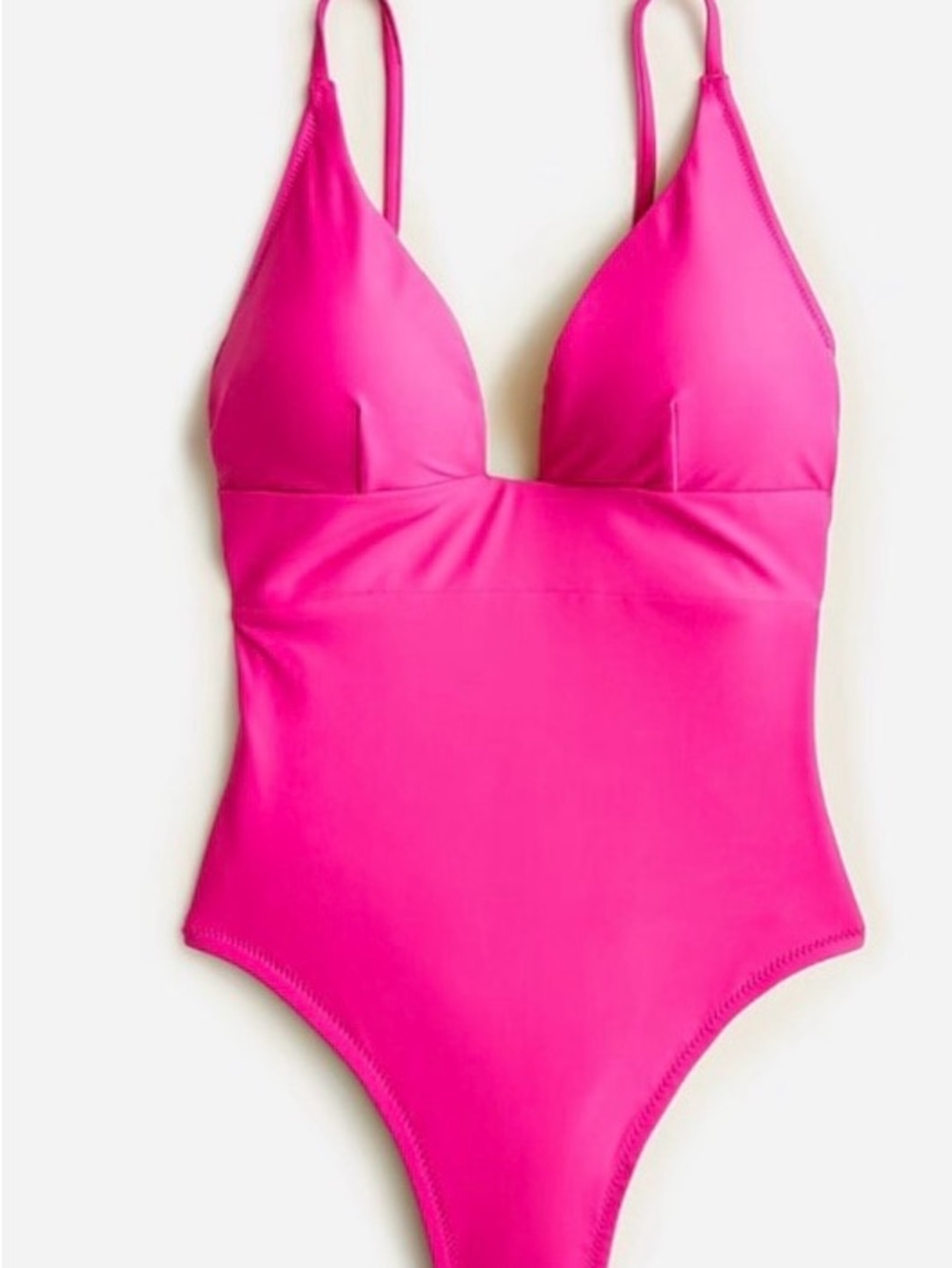 J. Crew Plunge V-Neck French One Piece Bathing Suit - NWOT